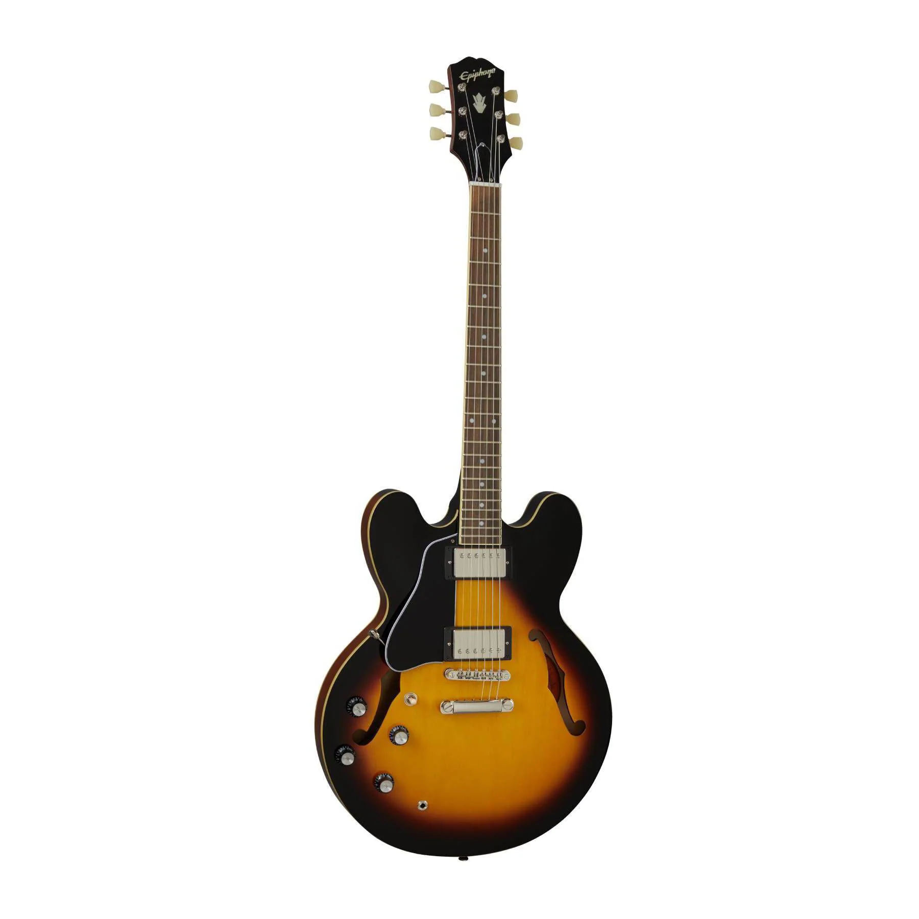 Epiphone ES335 Left-Handed Electric Guitar - Vintage Sunburst - Image 2