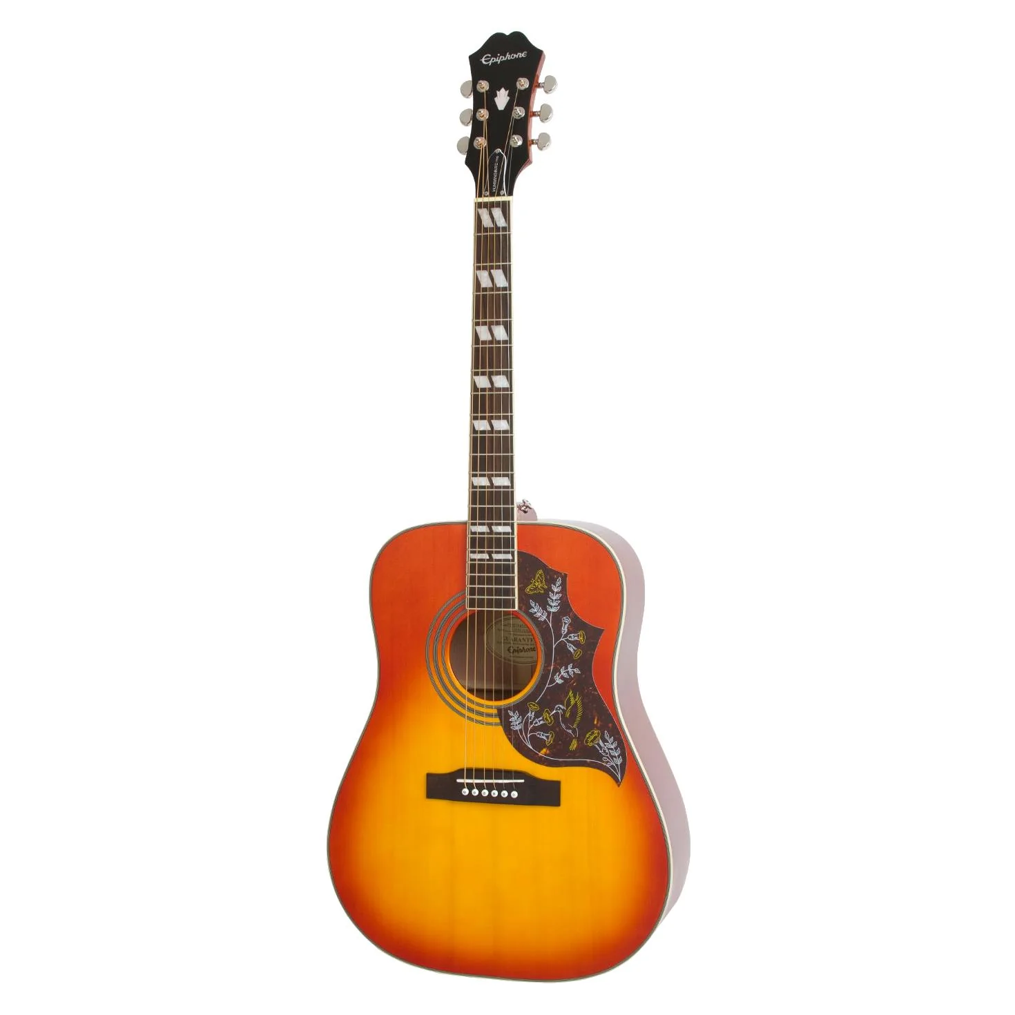 Epiphone Hummingbird Pro Acoustic Guitar Faded Cherry Burst - Image 4