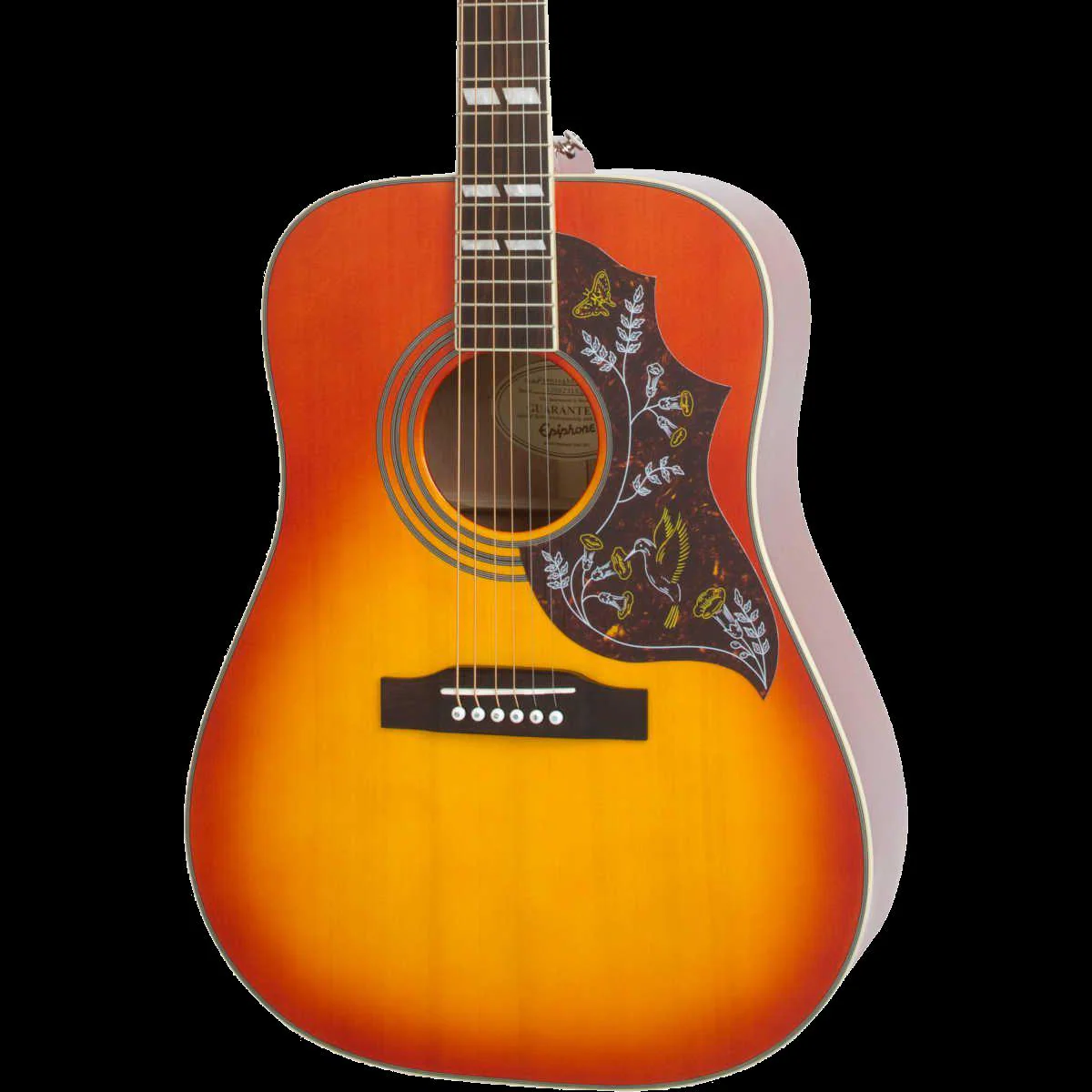 Epiphone Hummingbird Pro Acoustic Guitar Faded Cherry Burst - Image 5