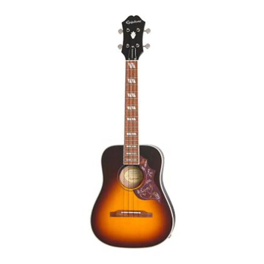 Epiphone Hummingbird Tenor Ukulele in Tobacco Sunburst - Image 4