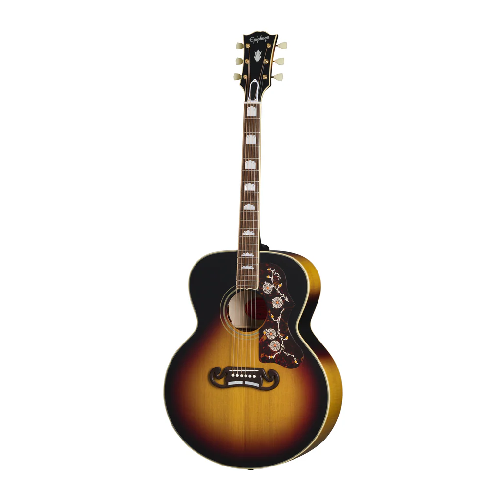 Epiphone Inspired by Gibson 1957 SJ-200 In Hard Case Vintage Sunburst - Image 7