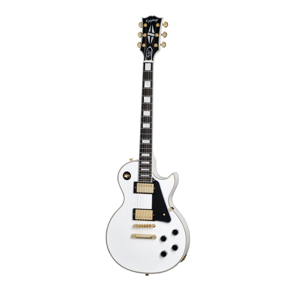 Epiphone Inspired By Gibson Les Paul Custom in Alpine White - Image 8