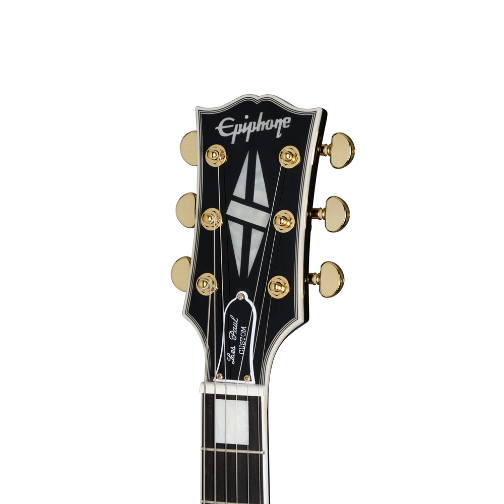 Epiphone Inspired By Gibson Les Paul Custom in Ebony - Image 6