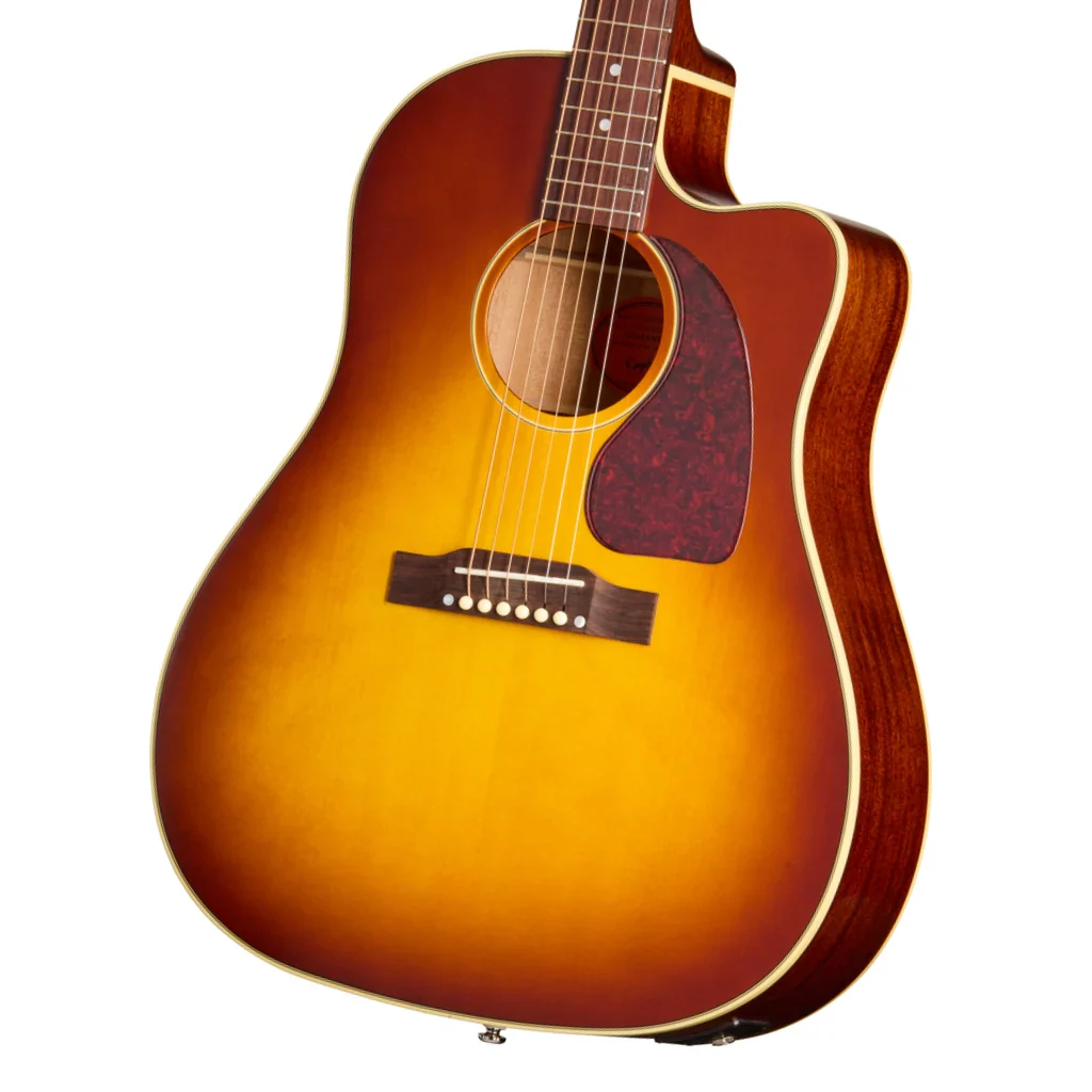 Epiphone J45 Standard EC Acoustic Guitar - Honey Burst - Image 2