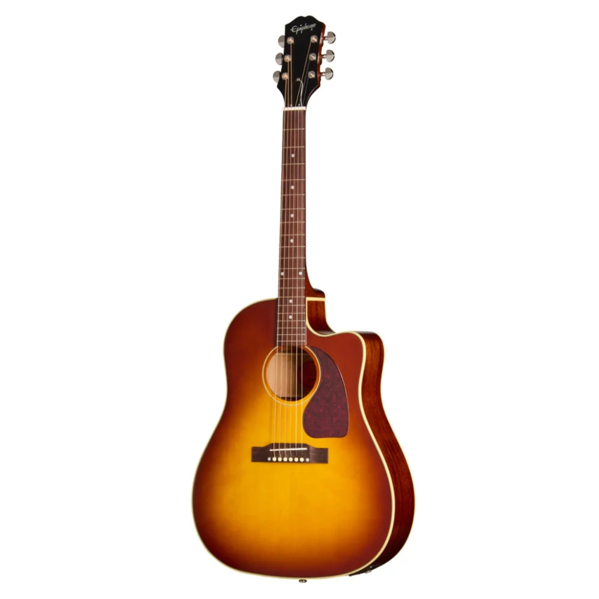Epiphone J45 Standard EC Acoustic Guitar - Honey Burst - Image 3
