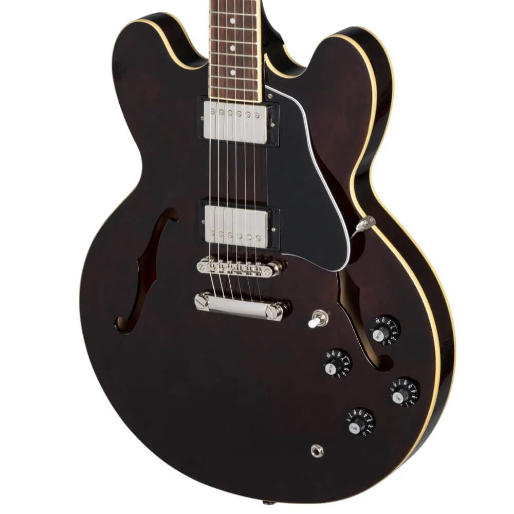 Epiphone Jim James ES-335 Hollowbody Electric Guitar - Seventies Walnut - Image 14