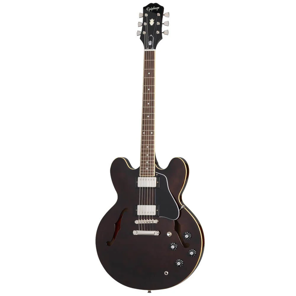 Epiphone Jim James ES-335 Hollowbody Electric Guitar - Seventies Walnut - Image 17