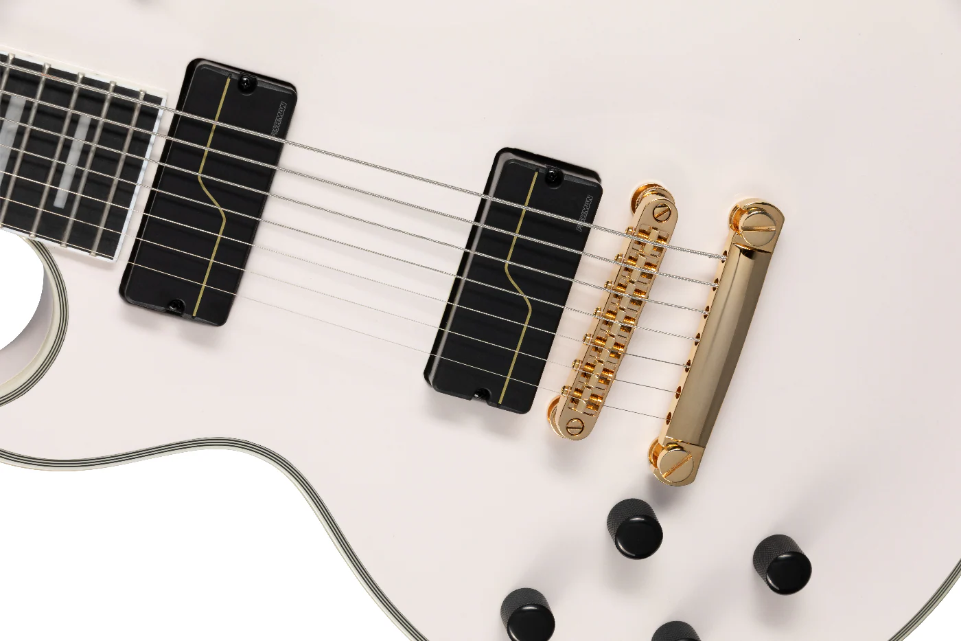 Epiphone Matt Heafy LP Custom 7-String Electric Guitar White Left-Handed with Case - Image 10