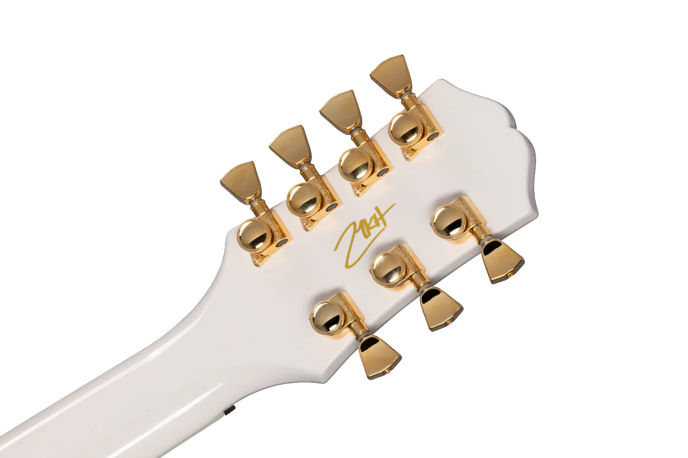 Epiphone Matt Heafy LP Custom 7-String Electric Guitar White Left-Handed with Case - Image 9