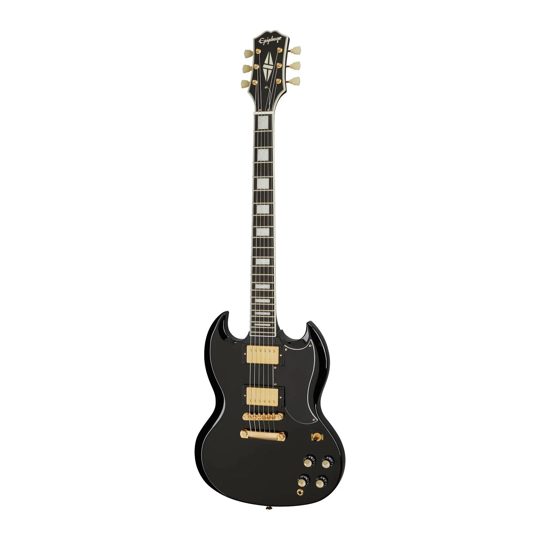 Epiphone SG Custom Electric Guitar - Ebony - Image 4