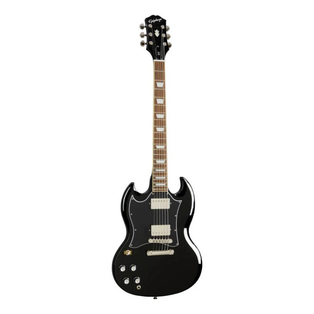 Epiphone SG Standard Left-Handed Electric Guitar in Ebony Black - Image 6