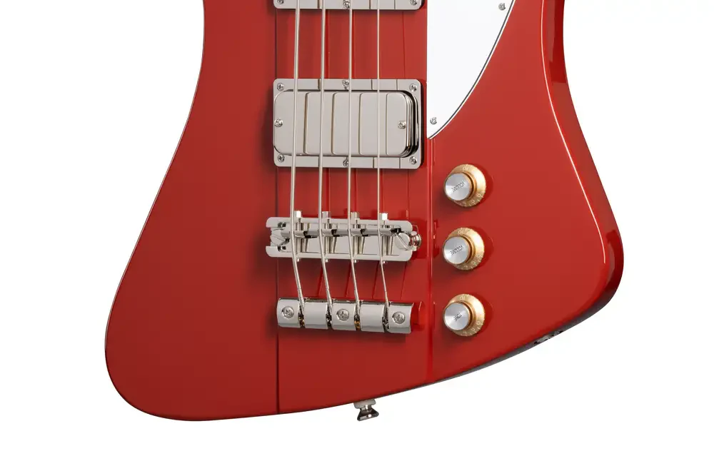 Epiphone Thunderbird 64 Bass Guitar in Ember Red with Gig Bag (EOL) - Image 4
