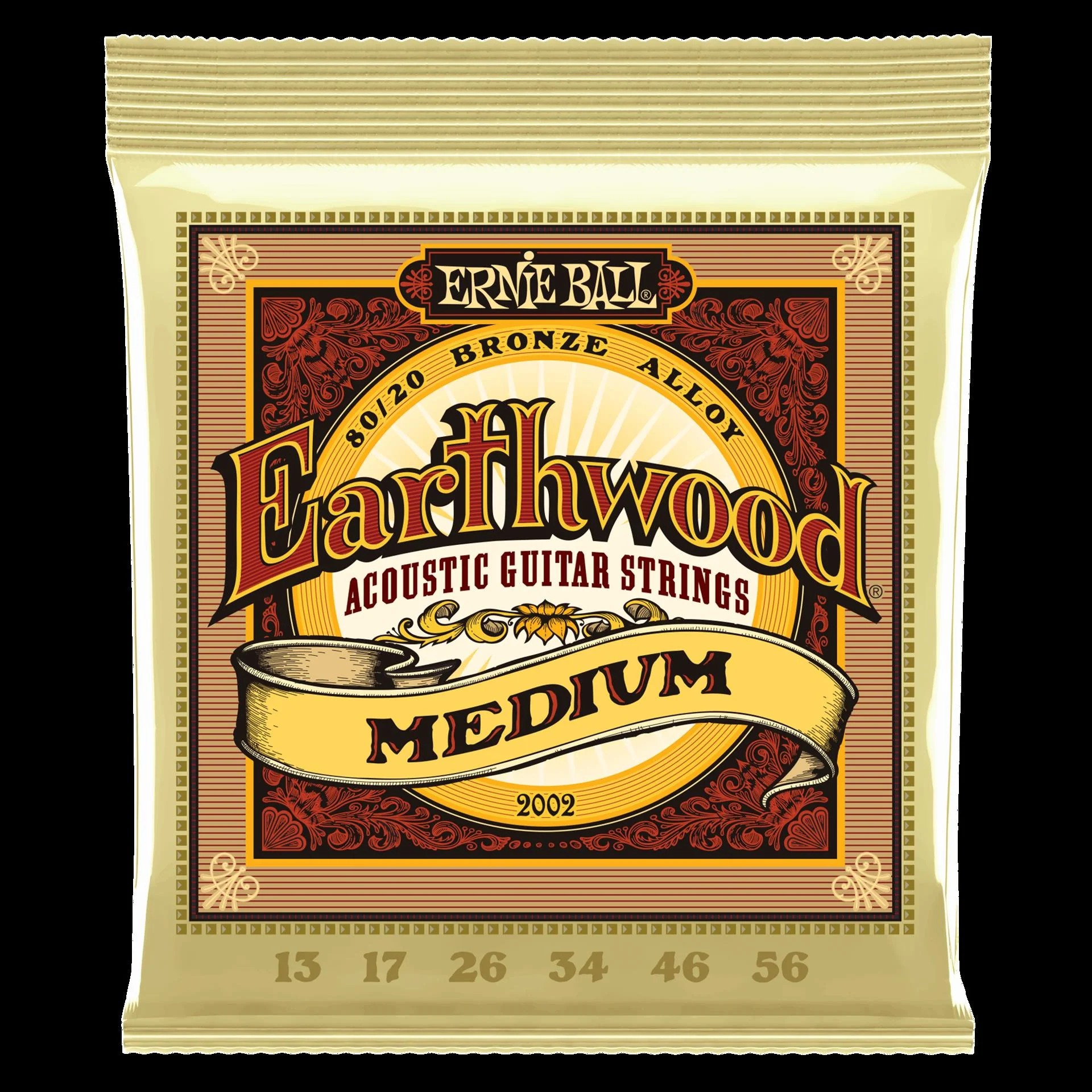 Ernie Ball 2002 Earthwood Medium 80 20 Bronze Acoustic Guitar Strings - Image 4