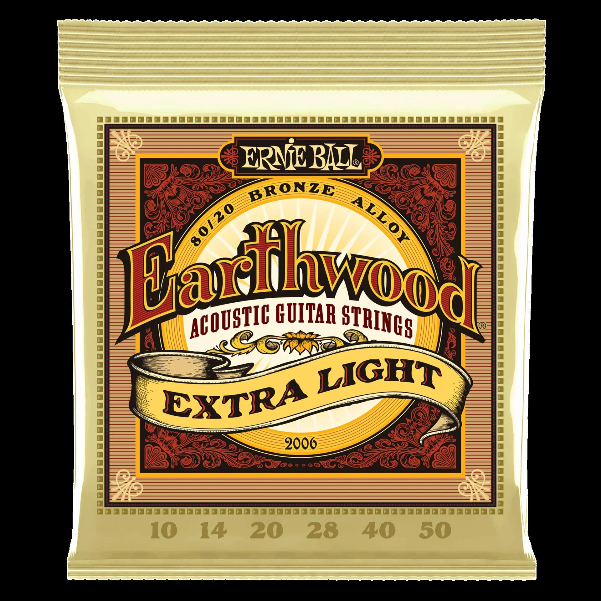 Ernie Ball 2006 Earthwood Extra Light 80 20 Bronze Acoustic Guitar Strings - Image 3