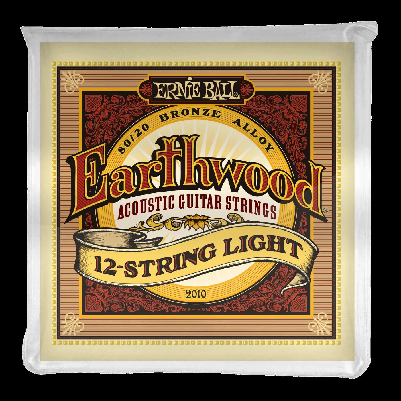 Ernie Ball 2010 Earthwood Light 12-String 80 20 Bronze Acoustic Guitar Strings