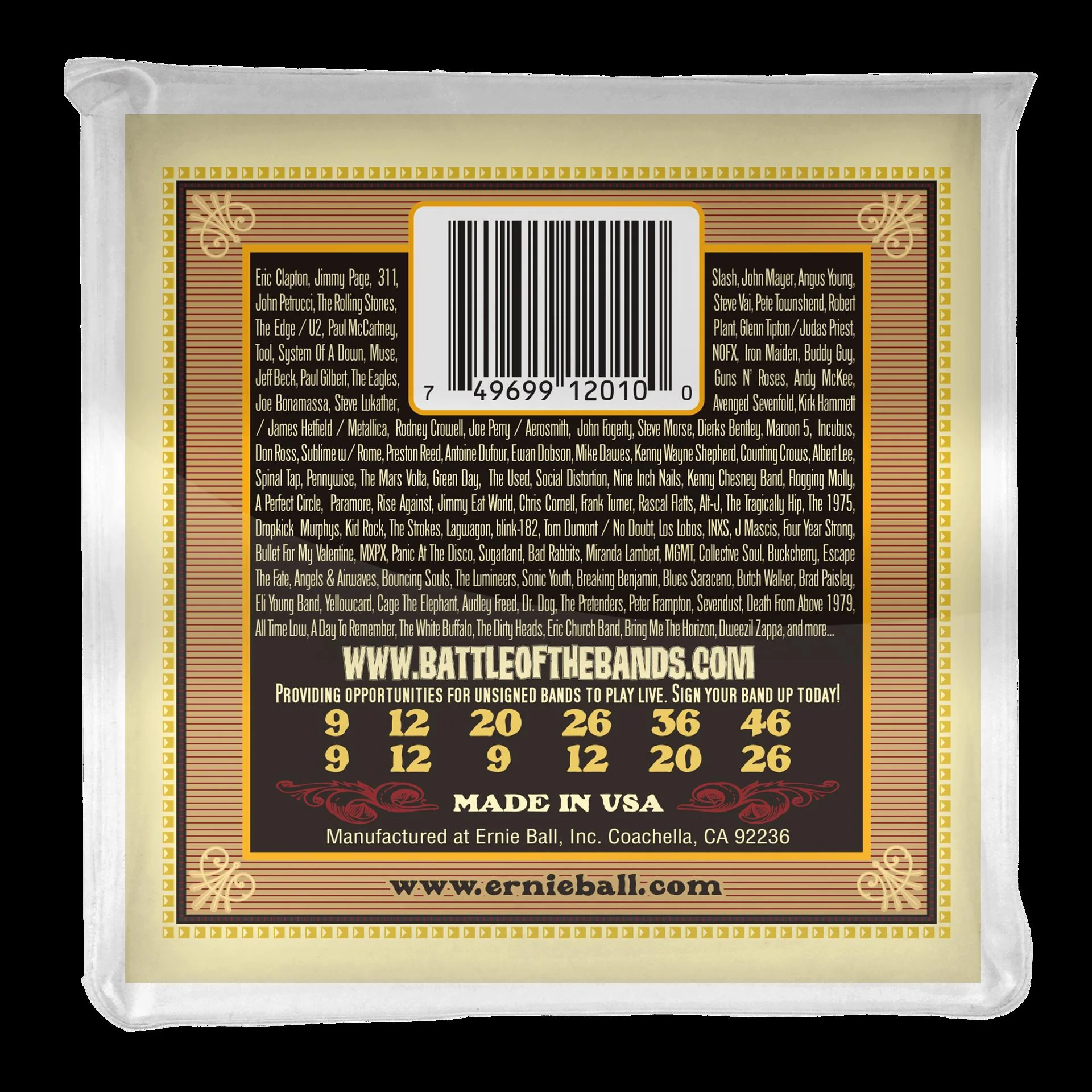 Ernie Ball 2010 Earthwood Light 12-String 80 20 Bronze Acoustic Guitar Strings - Image 3