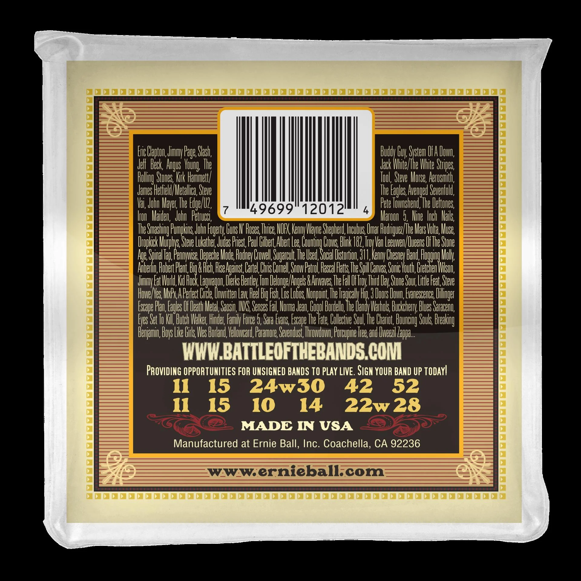 Ernie Ball 2012 Earthwood Medium 12-String 80 20 Bronze Acoustic Guitar Strings - Image 4