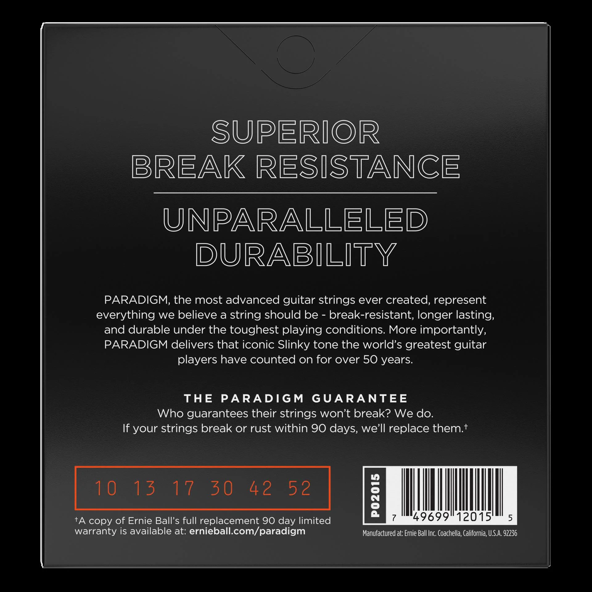 Ernie Ball 2015 Paradigm Skinny Top Heavy Bottom Slinky Electric Guitar Strings - Image 4