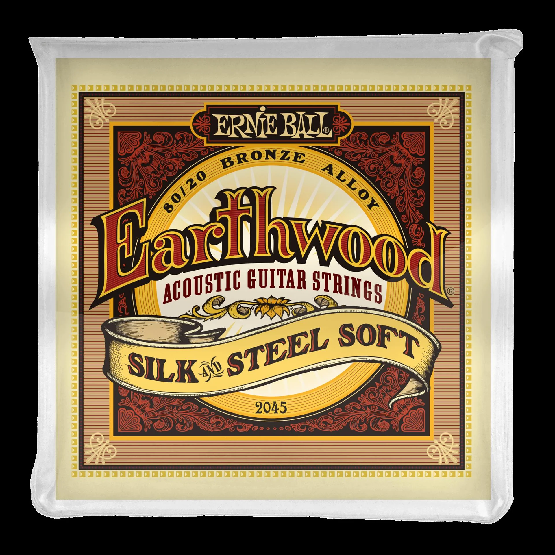Ernie Ball 2045 Earthwood Silk & Steel Soft 80 20 Bronze Acoustic Guitar Strings - Image 4