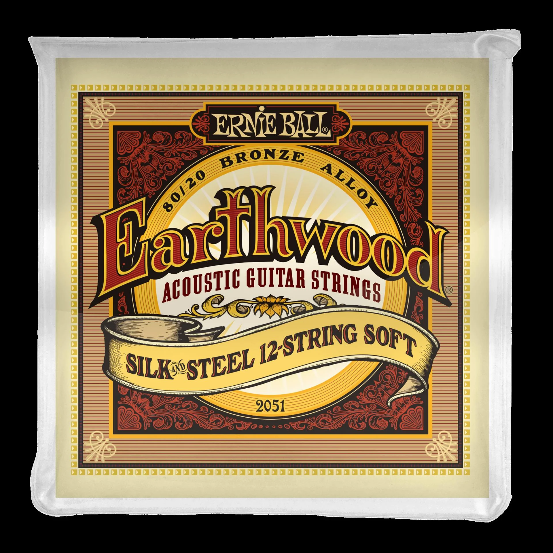 Ernie Ball 2051 Earthwood Silk & Steel Soft 12-String 80 20 Bronze Acoustic Guitar Strings - Image 4