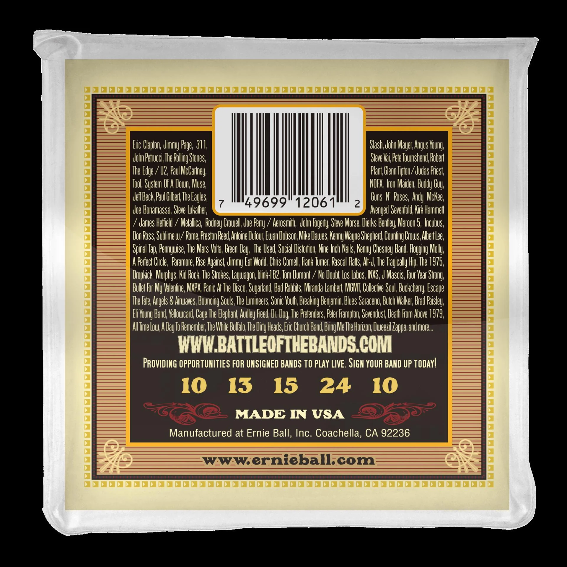 Ernie Ball 2061 Earthwood 5-String Banjo Frailing Loop End 80 20 Bronze Acoustic Guitar Strings - Image 3