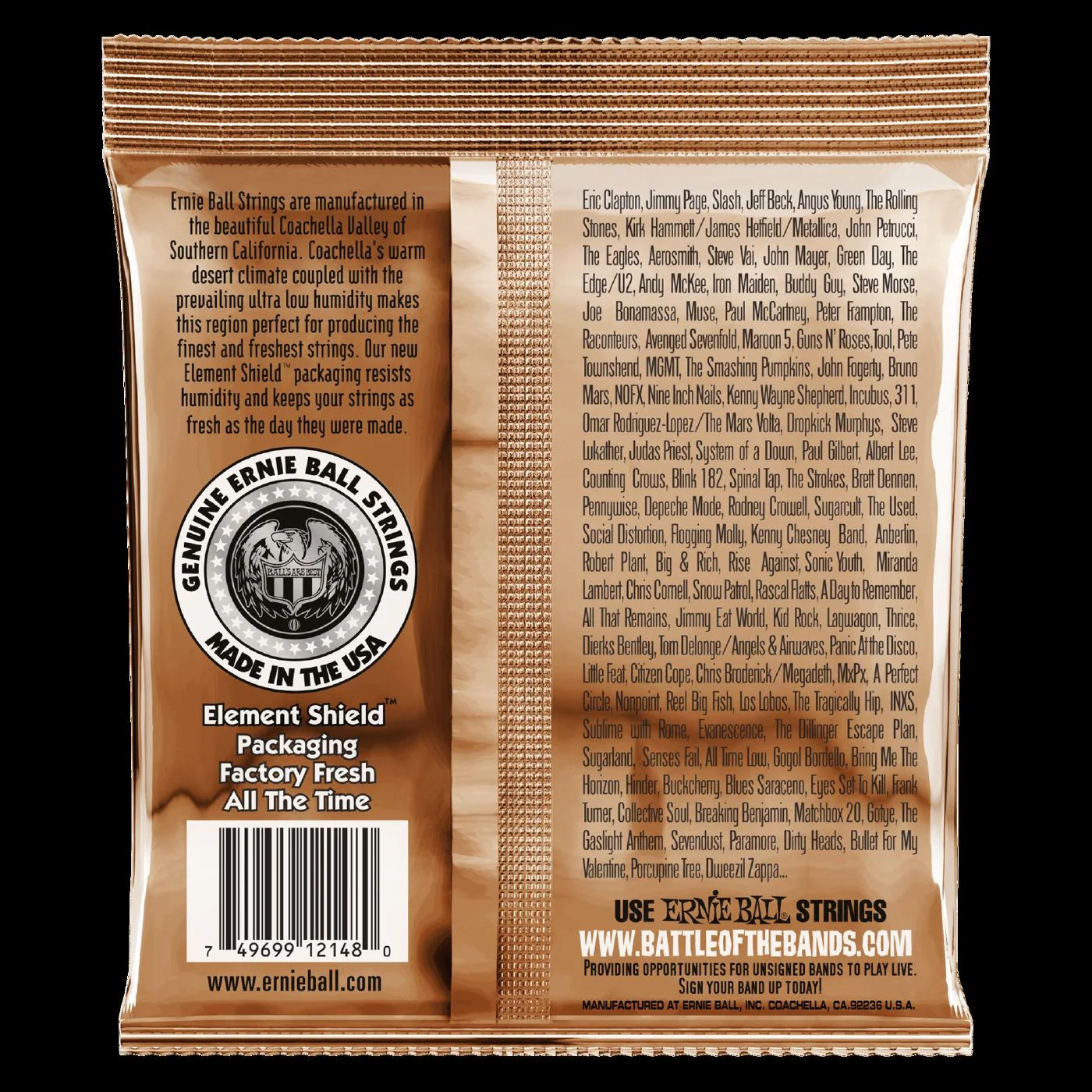 Ernie Ball 2148 Earthwood Light Phosphor Bronze Acoustic Guitar Strings - Image 2
