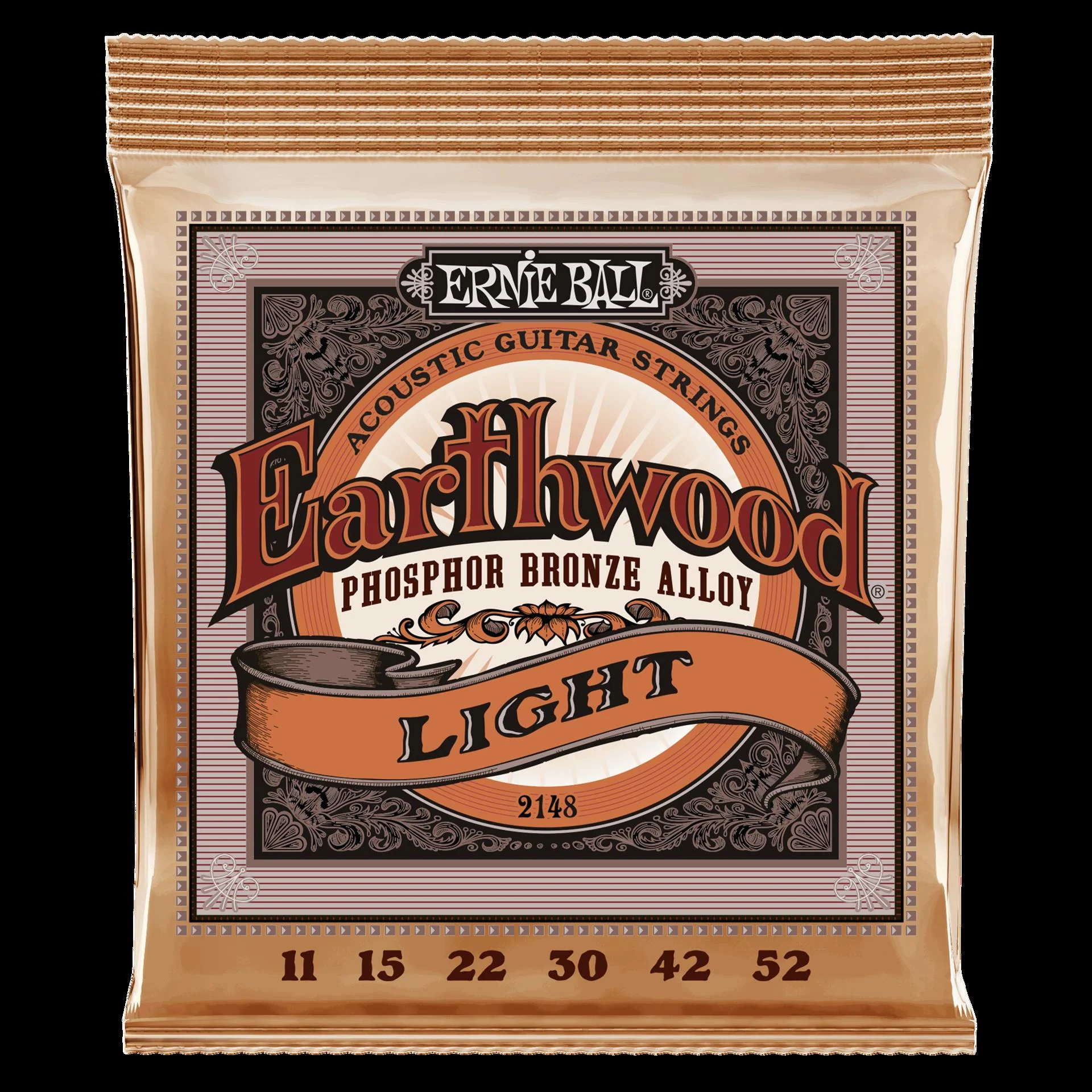 Ernie Ball 2148 Earthwood Light Phosphor Bronze Acoustic Guitar Strings - Image 4