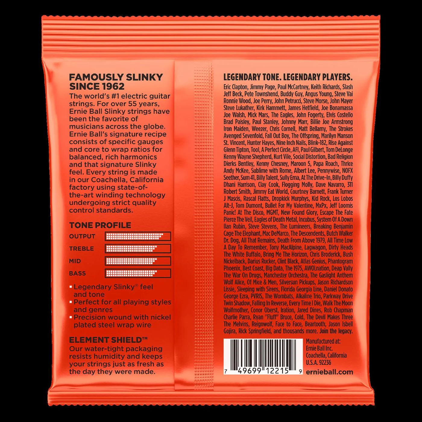 Ernie Ball 2215 Skinny Top Heavy Bottom Slinky Nickel Wound Electric Guitar Strings - Image 2
