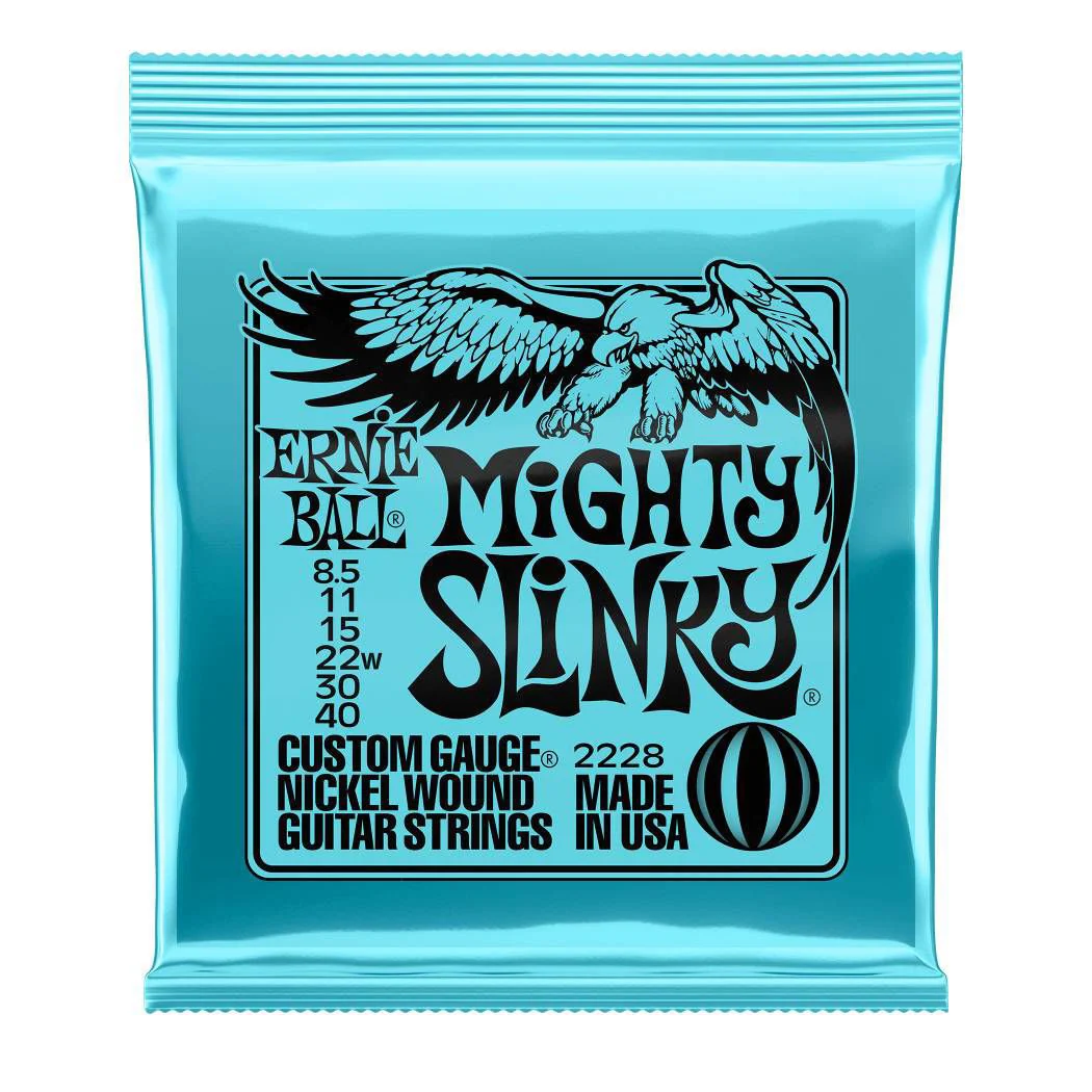 Ernie Ball 2228 8.5-40 Mighty Slinky Nickel Wound Electric Guitar Strings