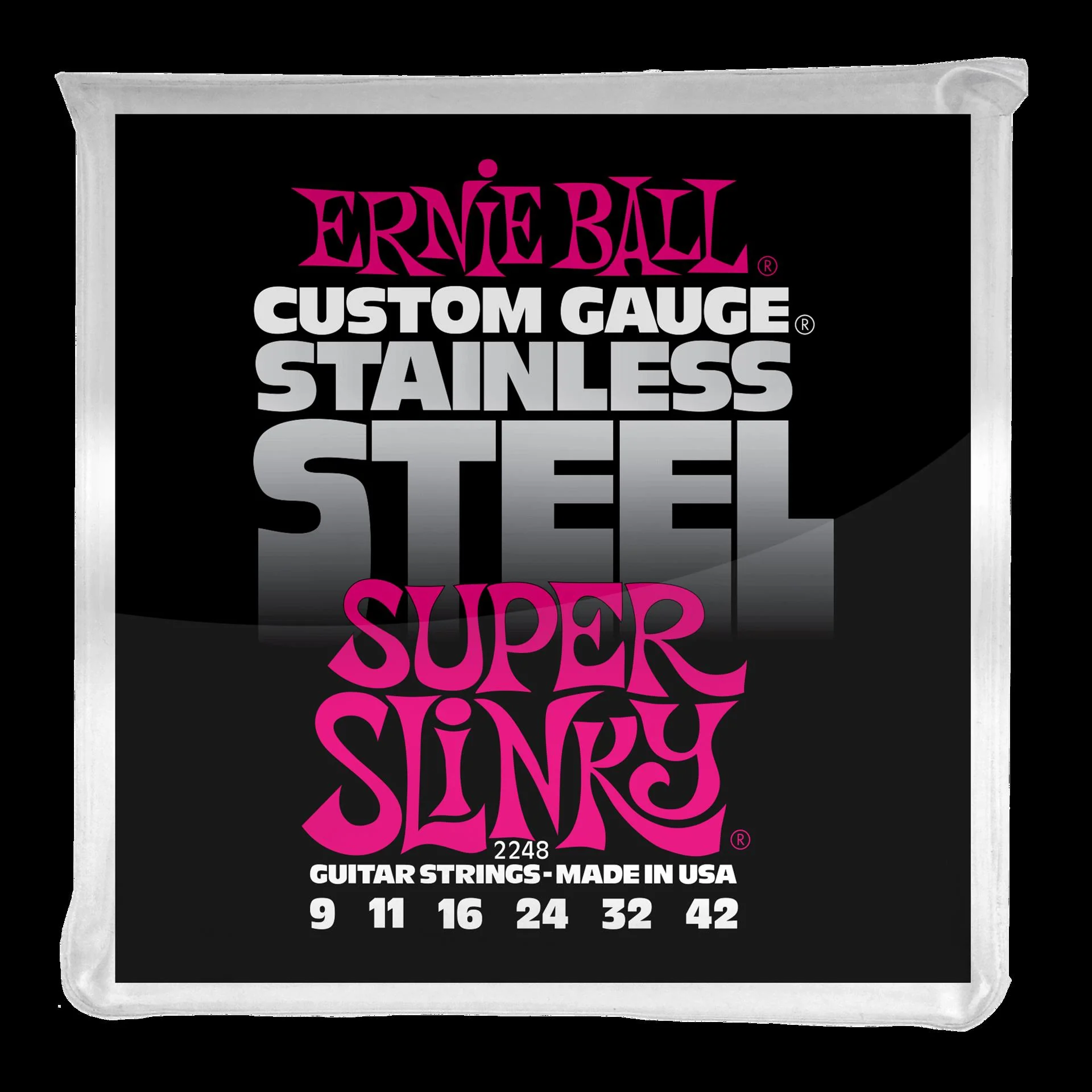 Ernie Ball 2248 Super Slinky Stainless Steel Wound Electric Guitar Strings - Image 3