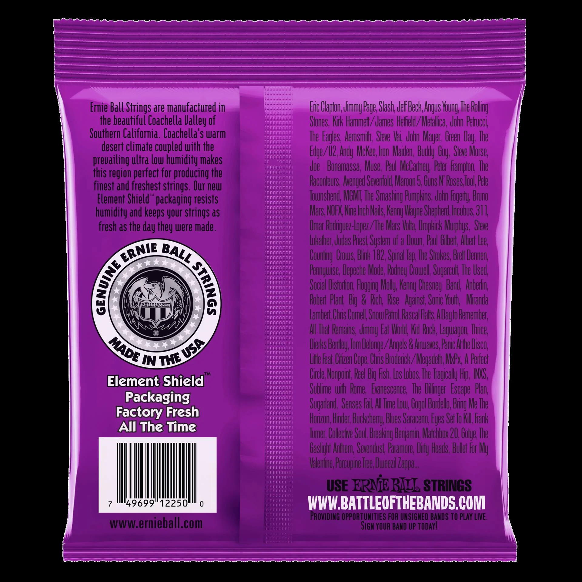 Ernie Ball 2250 Power Slinky Classic Rock n Roll Pure Nickel Wrap Electric Guitar Strings - Image 3