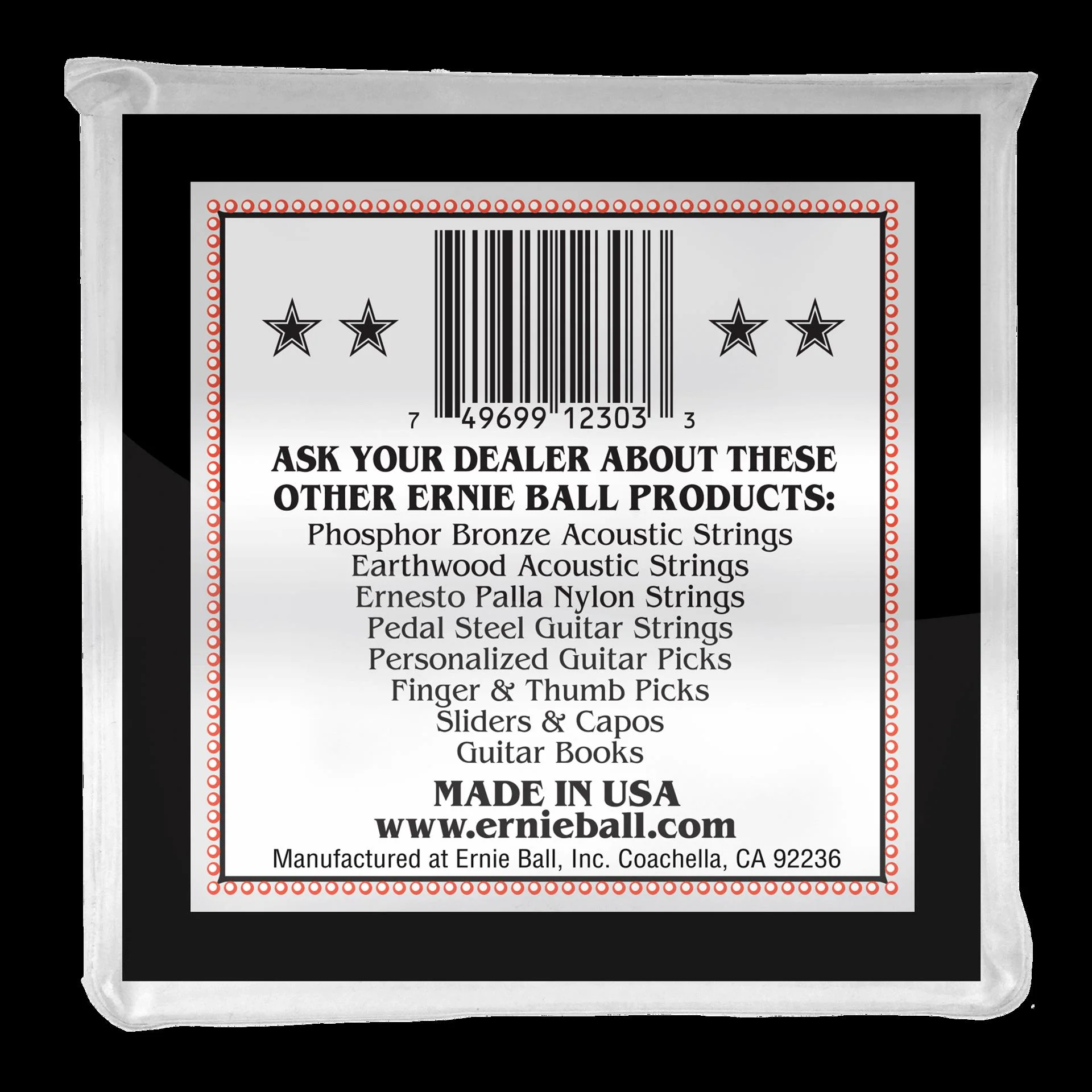 Ernie Ball 2303 Medium Loop End Stainless Steel Tenor Banjo Guitar Strings - Image 4
