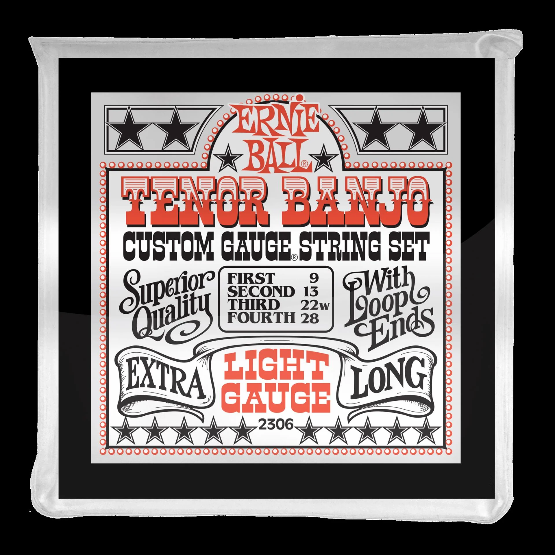 Ernie Ball 2306 Light Loop End Stainless Steel Tenor Banjo Guitar Strings - Image 3
