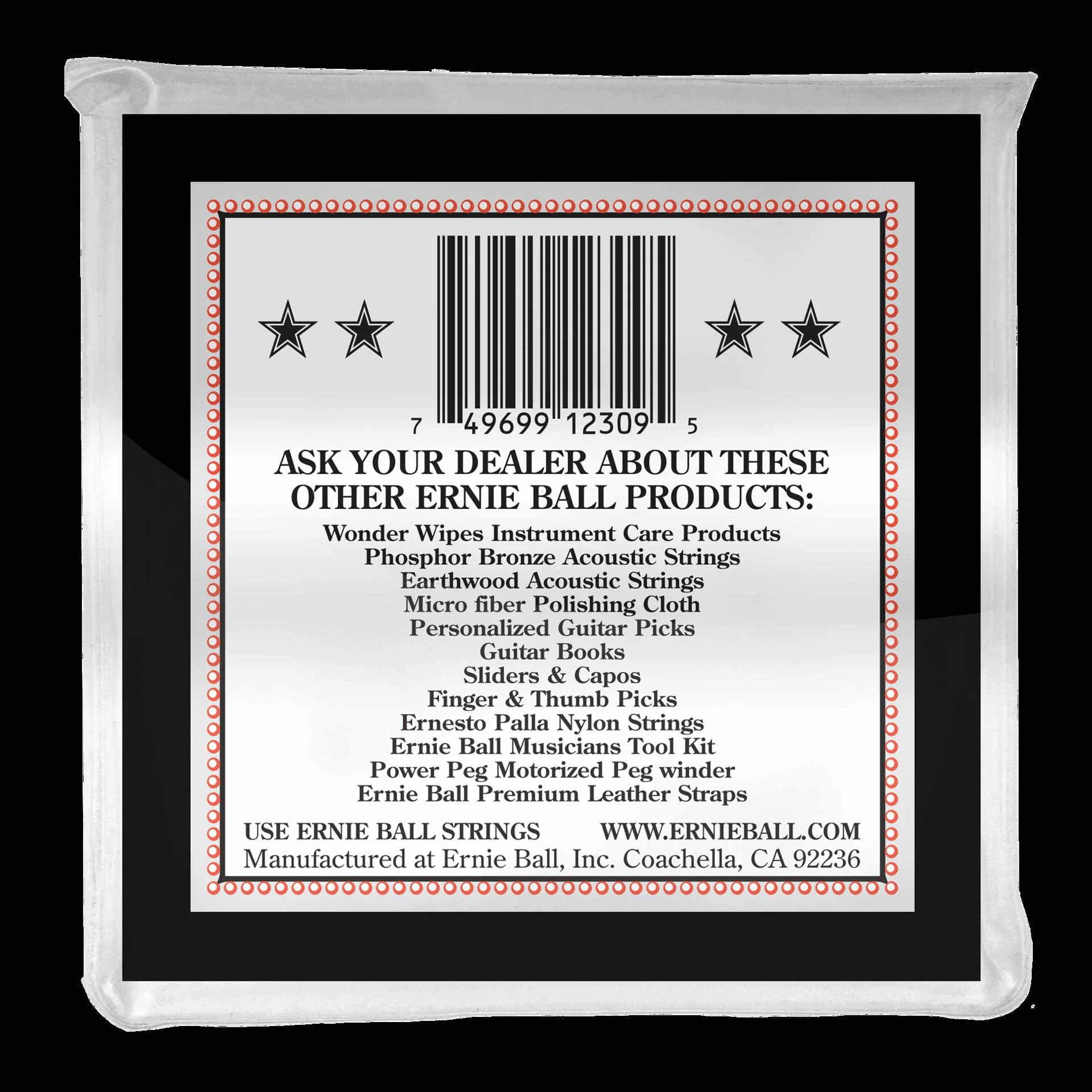 Ernie Ball 2309 Medium 5-String Loop End Stainless Steel Banjo Guitar Strings - Image 3