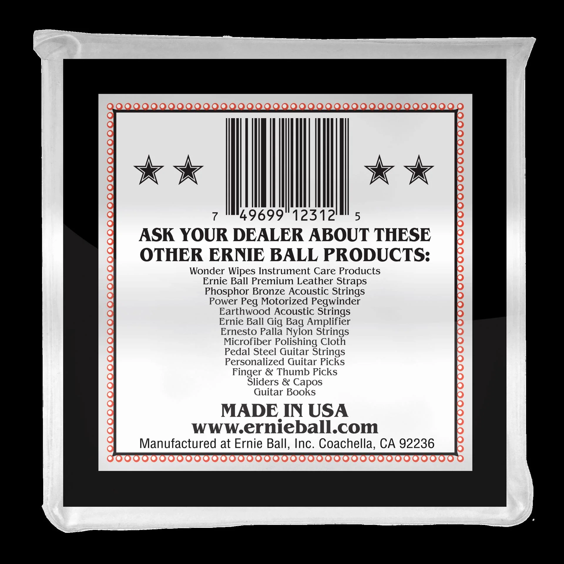 Ernie Ball 2312 Light 5-String Loop End Stainless Steel Banjo Guitar Strings - Image 3