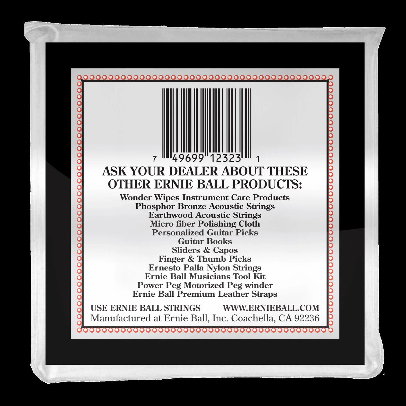 Ernie Ball 2323 Light Loop End Stainless Steel Mandolin Guitar Strings - Image 2