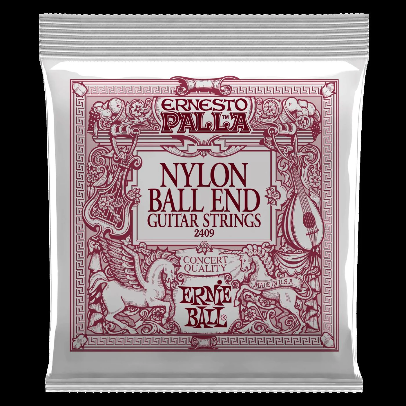 Ernie Ball 2409 Ernesto Palla Black Nylon Gold Ball End Classical Guitar Strings