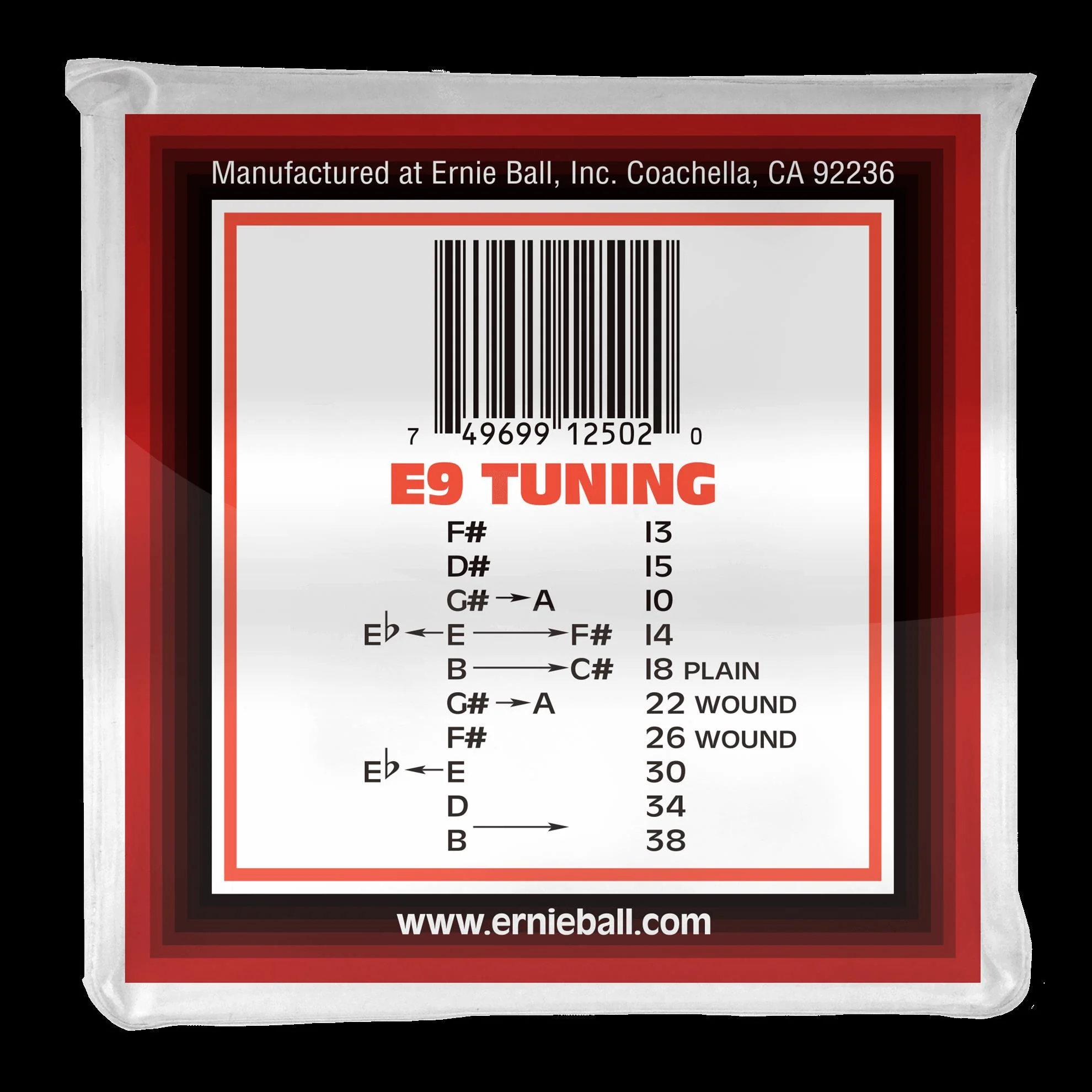 Ernie Ball 2502 Pedal Steel 10-String E9 Tuning Nickel Wound Electric Guitar Strings - Image 3