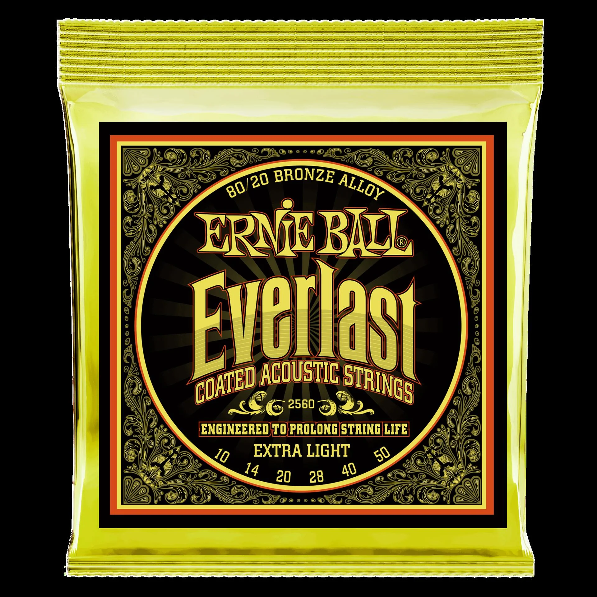 Ernie Ball 2560 Everlast Light Coated 80 20 Bronze Acoustic Extra - Image 4