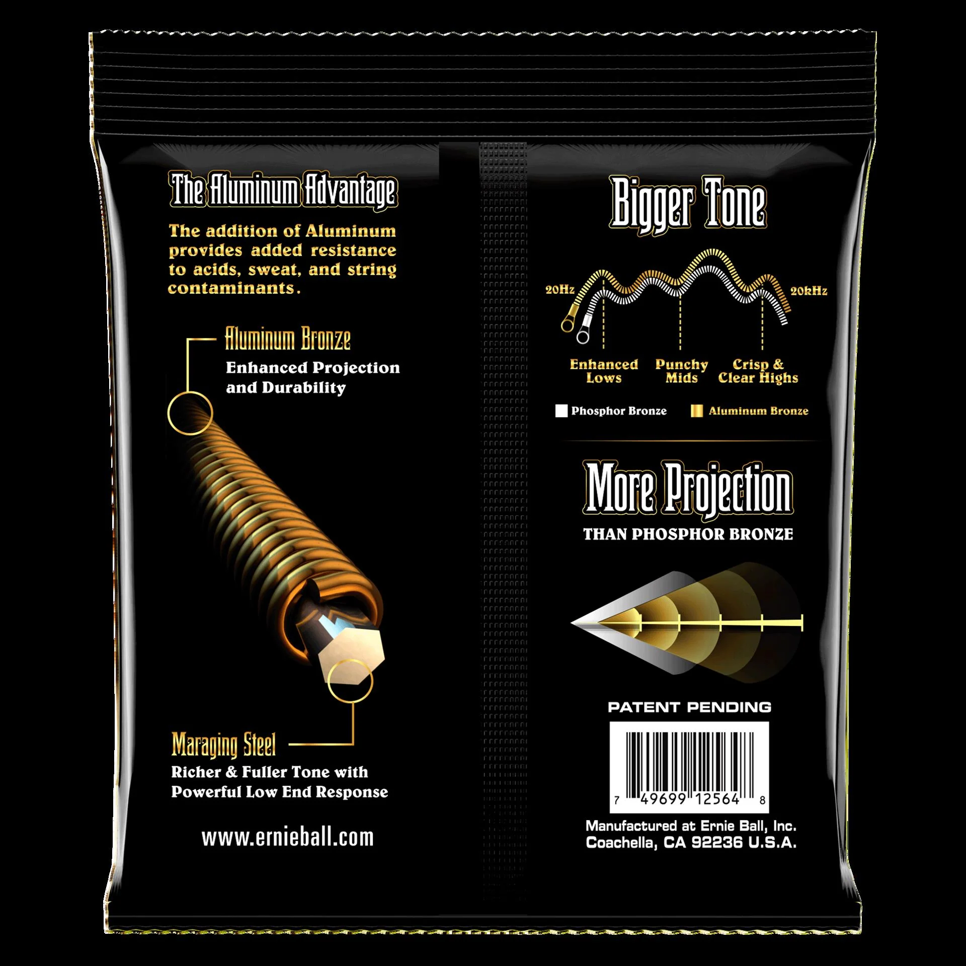 Ernie Ball 2564 Medium Aluminum Bronze Acoustic Guitar Strings - Image 4