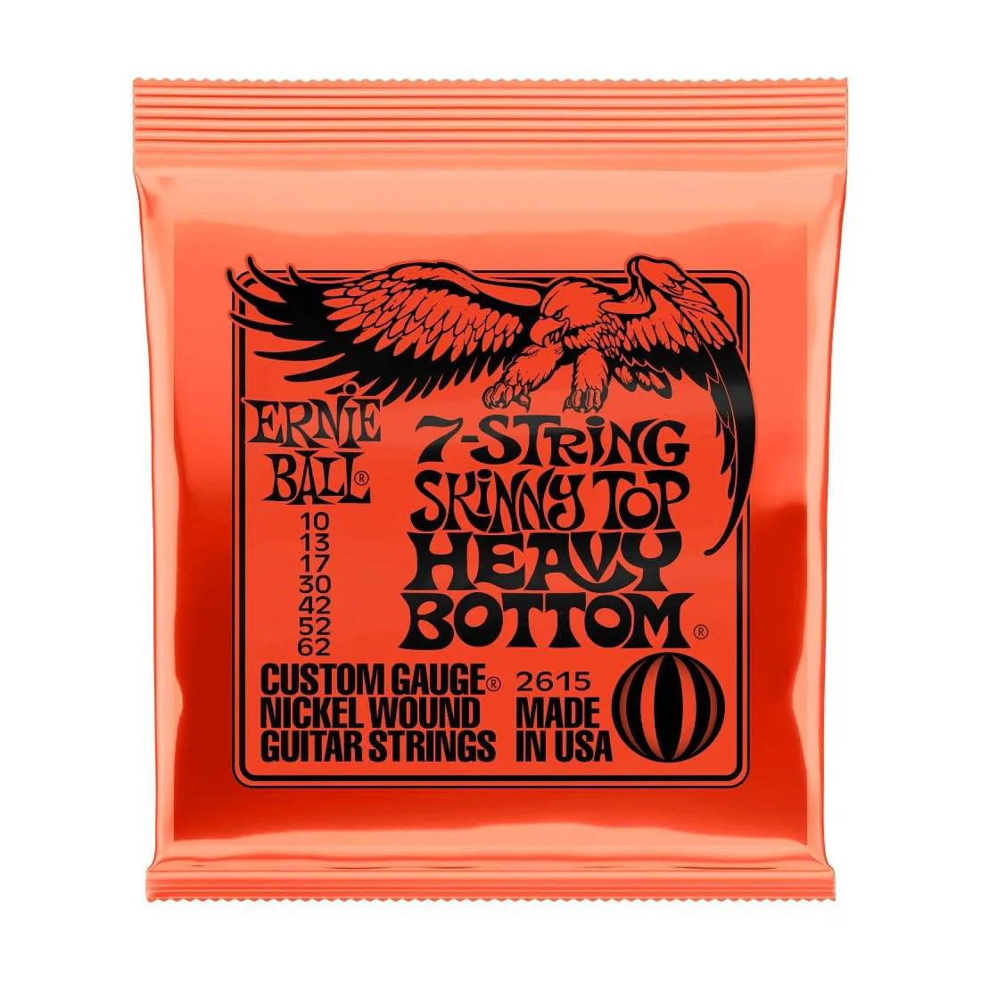 Ernie Ball 2615 10 - 62  Skinny Top Heavy Bottom Slinky 7-String Nickel Wound Electric Guitar Strings - Image 2