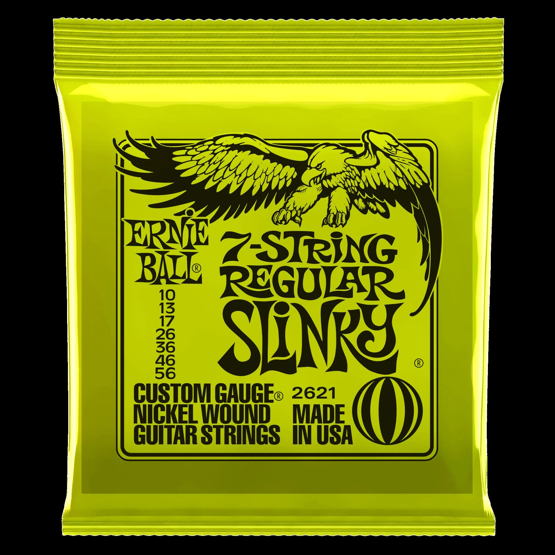 Ernie Ball 2621 Regular Slinky 7-String Nickel Wound Electric Guitar Strings - Image 3