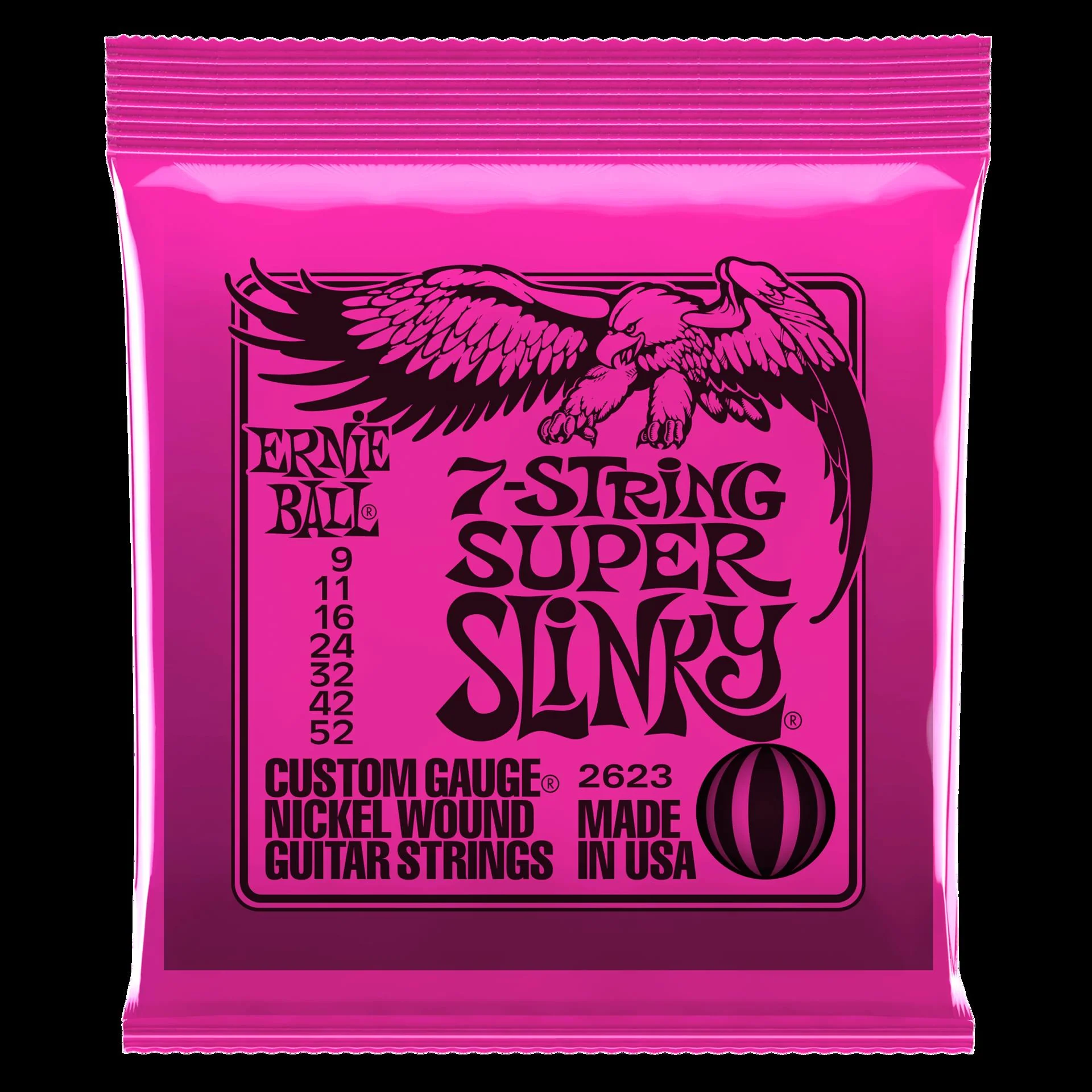 Ernie Ball 2623 Super Slinky 7-String Nickel Wound Electric Guitar Strings - Image 4
