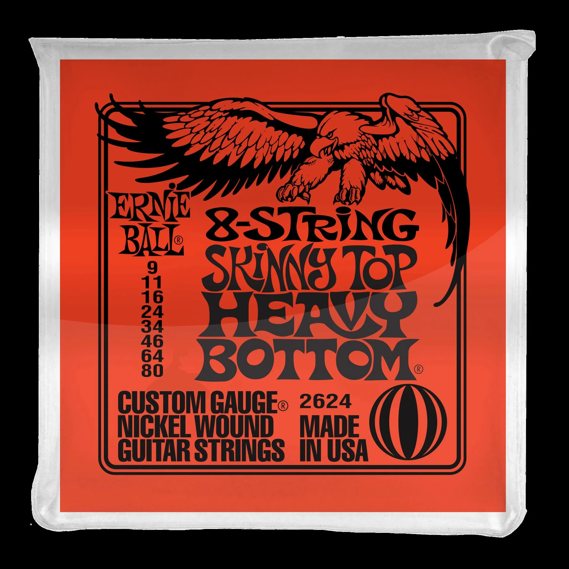 Ernie Ball 2624 Skinny Top Heavy Bottom Slinky 8-String Electric Guitar Strings - Image 3