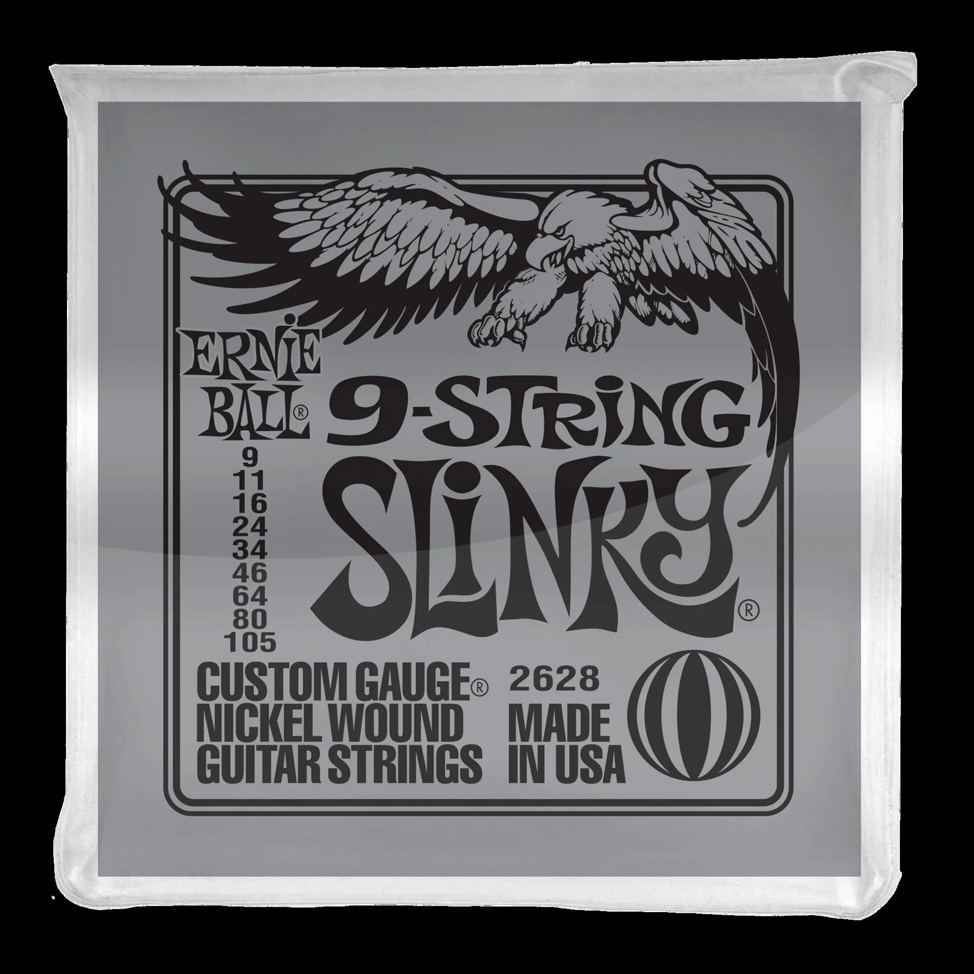 Ernie Ball 2628 Slinky 9-String Nickel Wound Electric Guitar Strings - Image 4