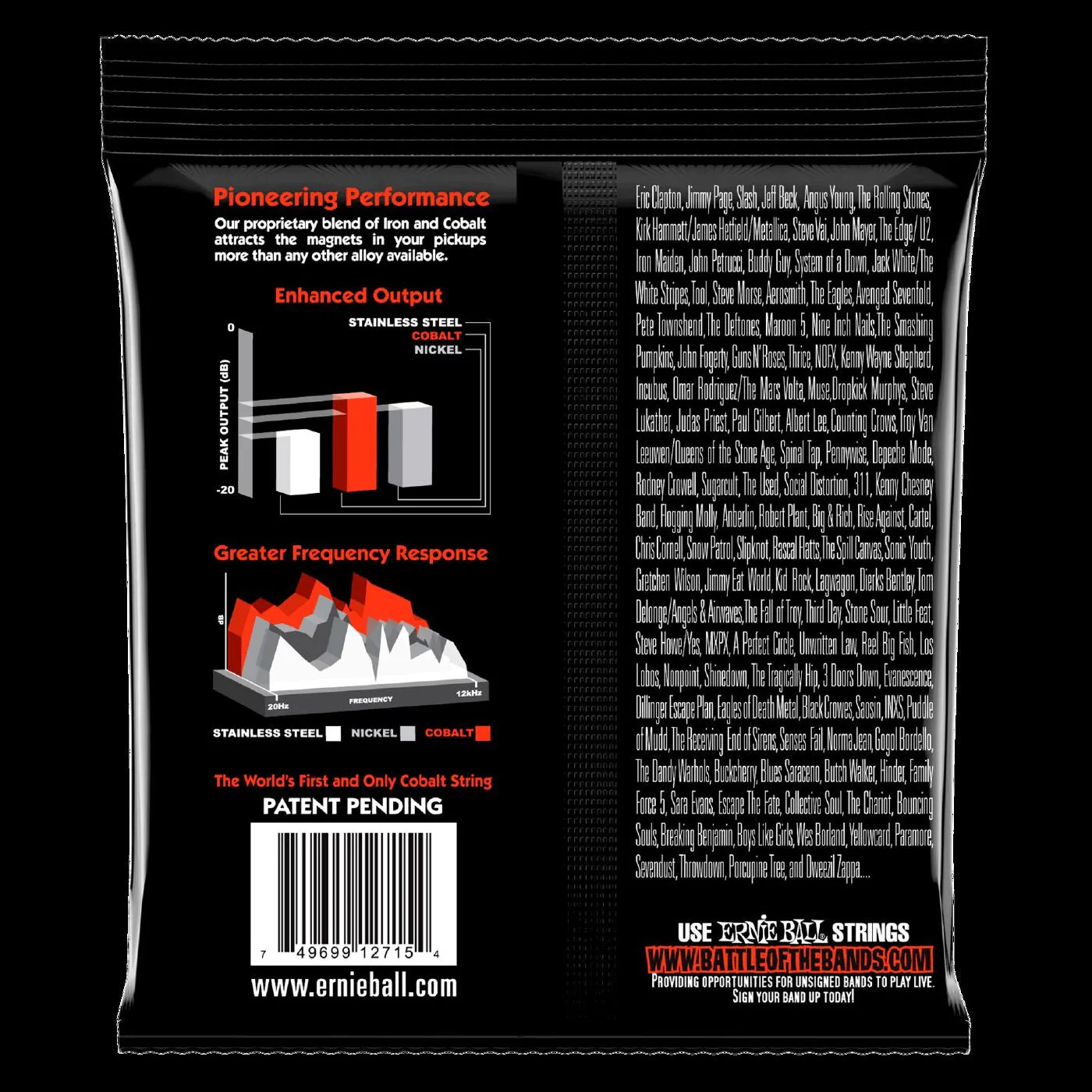 Ernie Ball 2730 Skinny Top Heavy Bottom Slinky 7-String Cobalt Electric Guitar Strings - Image 2