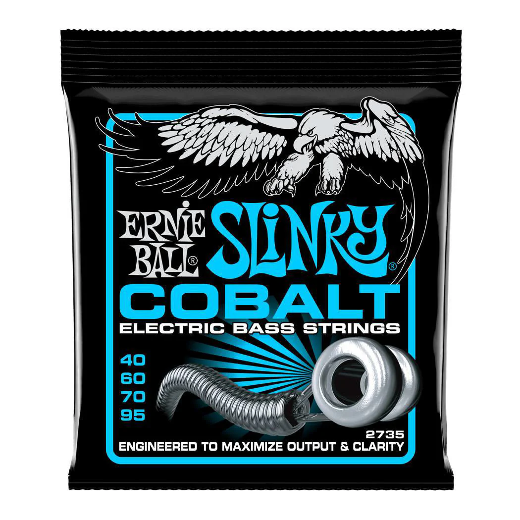 Ernie Ball 2735 40-95 Extra Slinky Cobalt Electric Bass Guitar Strings - Image 2