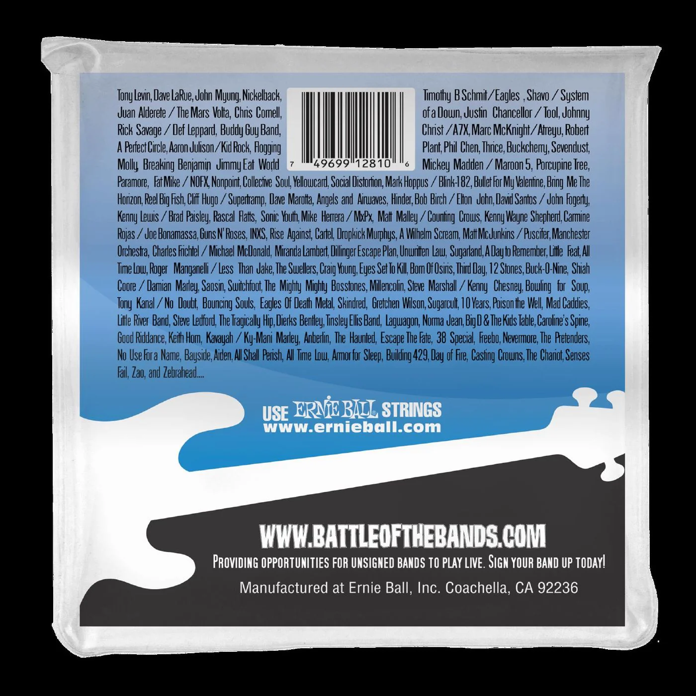 Ernie Ball 2810 Flatwound 5-string Electric Bass Strings - Image 2