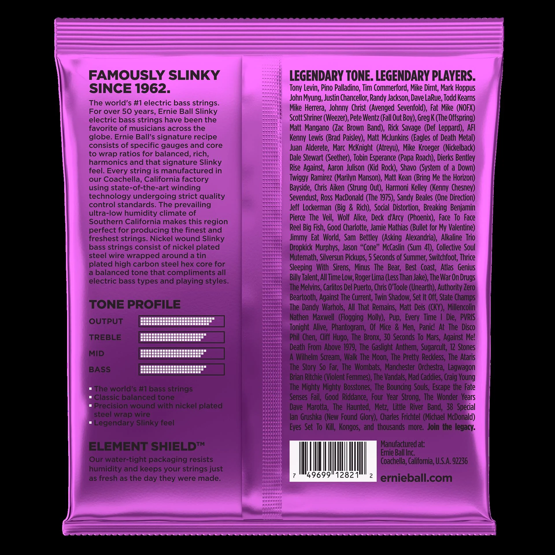 Ernie Ball 2821 Power Slinky 5-String Nickel Wound Electric Bass Strings - Image 3