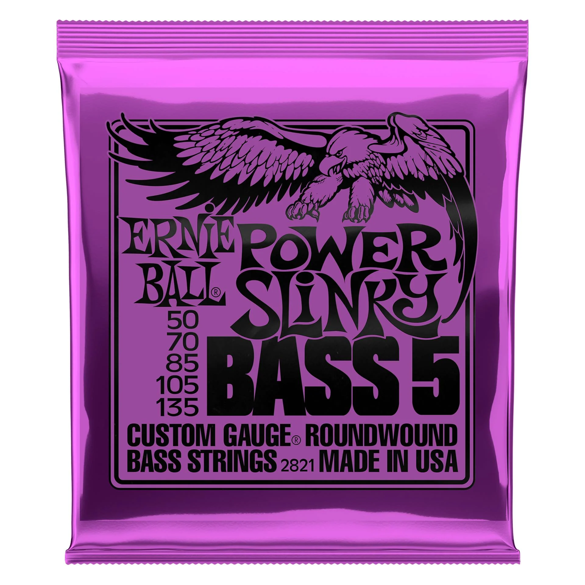 Ernie Ball 2821 Power Slinky 5-String Nickel Wound Electric Bass Strings - Image 4